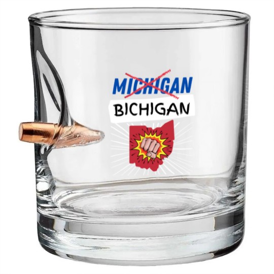 Discover Michigan Bichigan - Ohio State Football - Bullet Whiskey Glasses