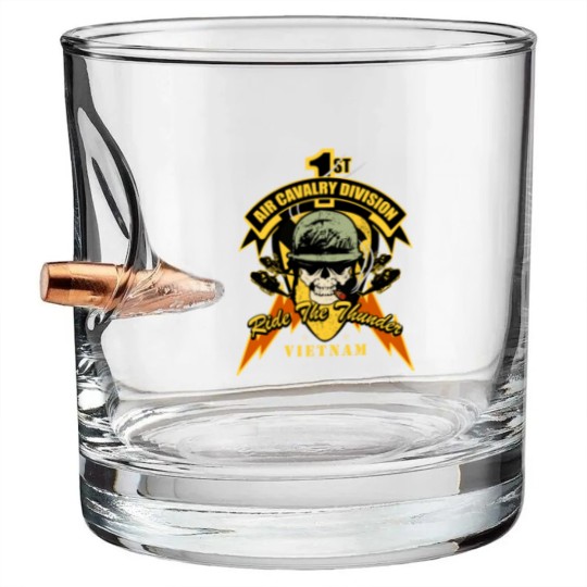 Discover 1St Air Cavalry Division Bullet Whiskey Glasses