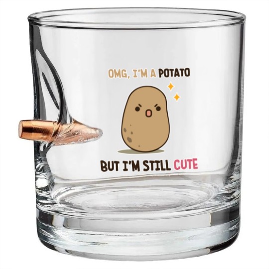 Discover Cute potato is cute - Potato - Bullet Whiskey Glasses