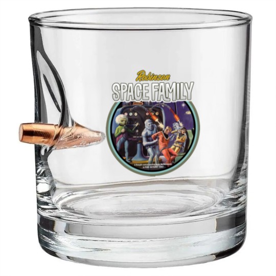 Discover 1960s Space Family - Vintage Sci Fi - Bullet Whiskey Glasses