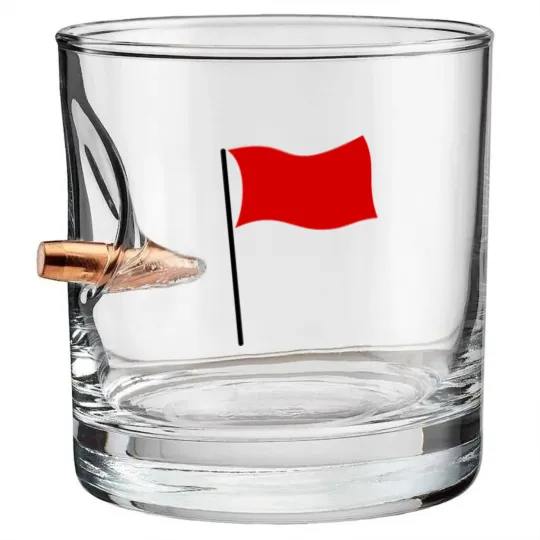 Discover red flag Bullet Whiskey Glasses