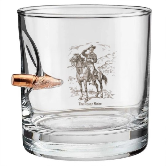 Discover Teddy Roosevelt - The Rough Rider - Theodore Roosevelt - Bullet Whiskey Glasses