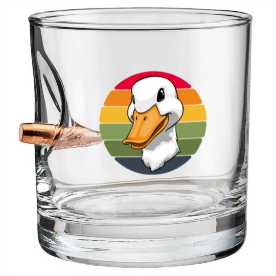 Discover Duck Head Retro Funny Water Ducklings Bullet Whiskey Glasses