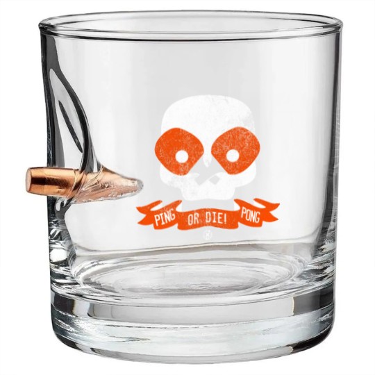 Discover Ping Pong or Die! - Ping Pong - Bullet Whiskey Glasses