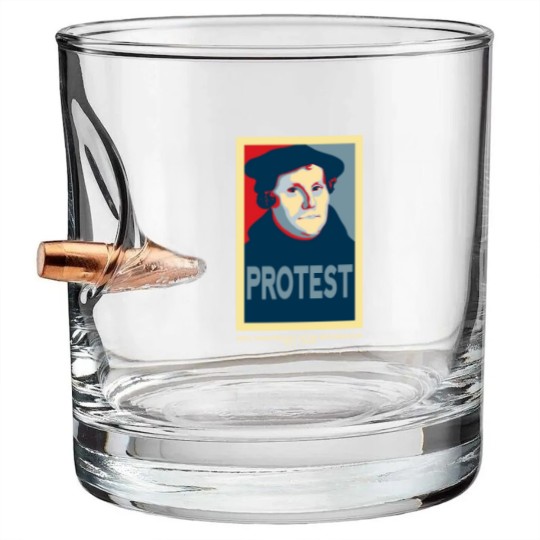 Discover Luther REFORM (with 500th anniversary tag) - Martin Luther - Bullet Whiskey Glasses