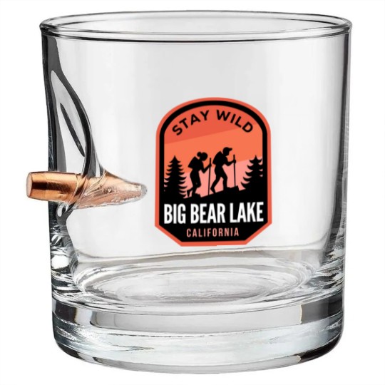 Discover Big Bear Lake California Hiking in Nature - Big Bear Lake California - Bullet Whiskey Glasses