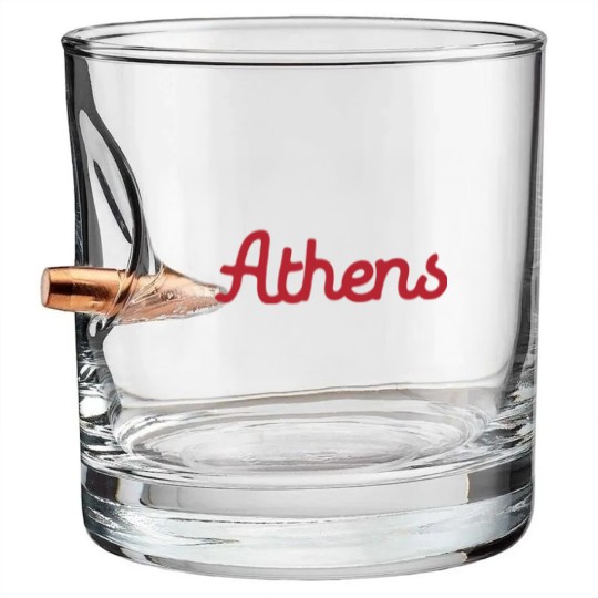Discover Vintage Style Athens Bullet Whiskey Glasses | Athens, GA | Athens Georgia Bullet Whiskey Glasses