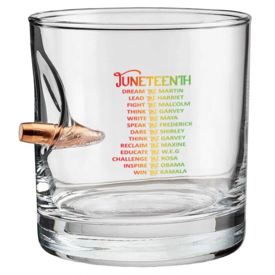 Discover Juneteenth Dream Like Leaders Black Men Women Boys Bullet Whiskey Glasses
