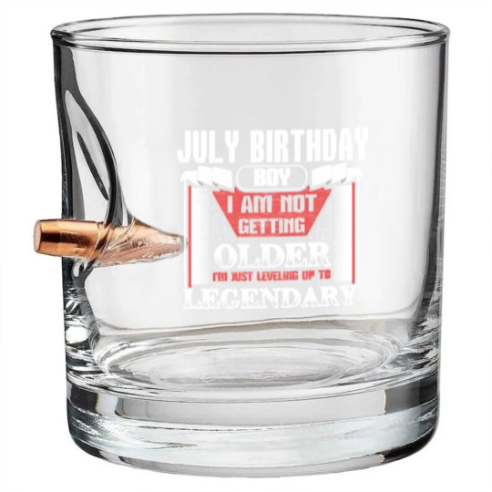 Discover July Birthday Kings Gift Idea Bullet Whiskey Glasses