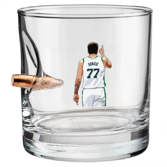 Discover Luka Doncic Bullet Whiskey Glasses