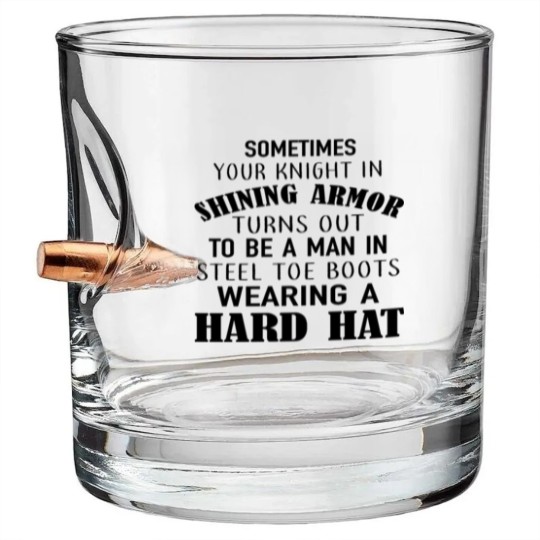 Discover sometimes your knight in shining armor turns out t Bullet Whiskey Glasses