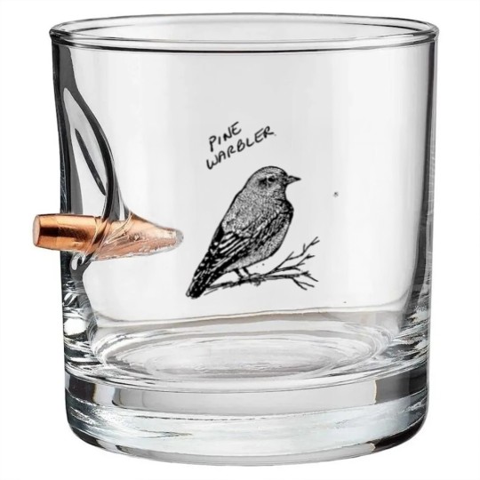 Discover Pine Warbler Bullet Whiskey Glasses