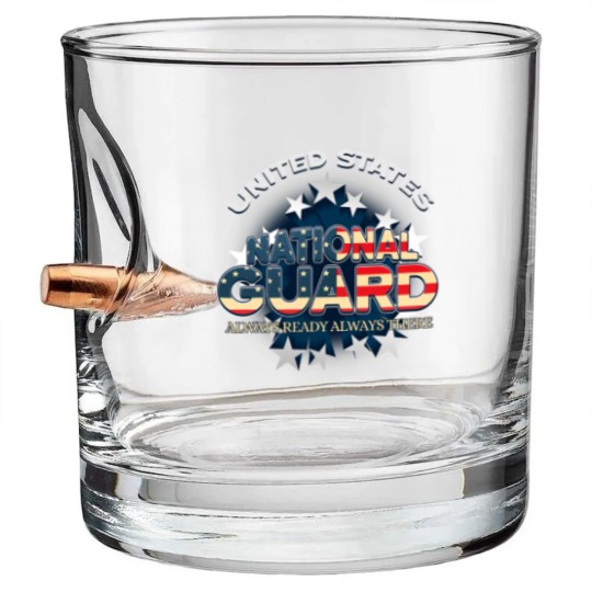 Discover US National Guard Always Ready Always Th Bullet Whiskey Glasses