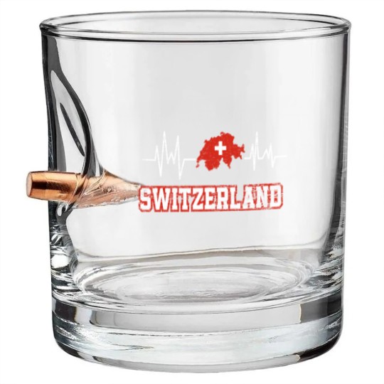 Discover Switzerland Heartbeat Bullet Whiskey Glasses
