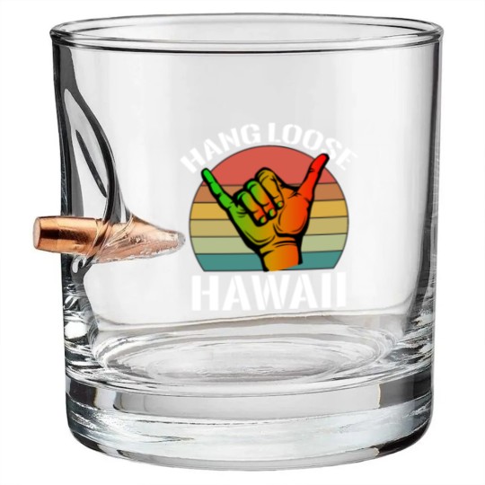 Discover Shaka Rasta Aloha Vintage Hang Loose hawaii gifts Bullet Whiskey Glasses