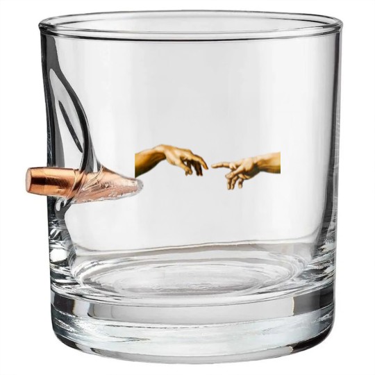 Discover Michelangelo Creation of Adam - Creation Of Adam - Bullet Whiskey Glasses