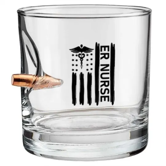 Discover ER Nurse Bullet Whiskey Glasses