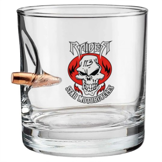 Discover Raider star Bullet Whiskey Glasses