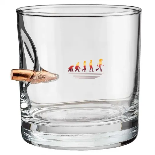 Discover Robots Evolution Robotisc Engeneering Bullet Whiskey Glasses