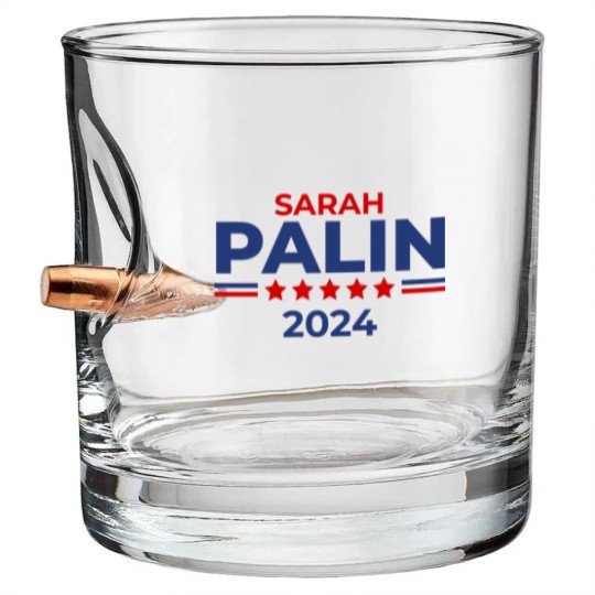 Discover Sarah Palin Alaska Governor Republican For Preside Bullet Whiskey Glasses