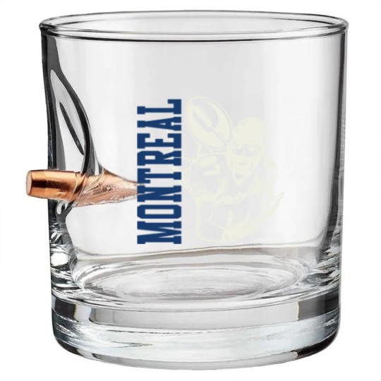 Discover Montreal Football with Player Graphic - Montreal Football - Bullet Whiskey Glasses