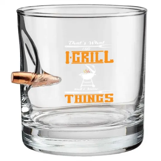 Discover Thats what i Do Grill and i know Things Bullet Whiskey Glasses