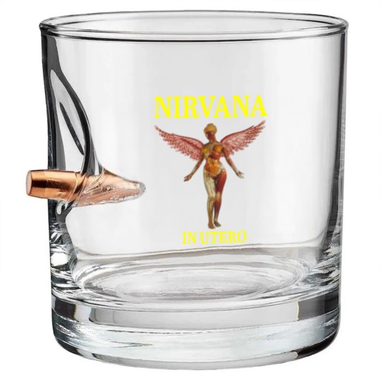 Discover Vintage_Nirvanas_t shirt_music 2021 Bullet Whiskey Glasses