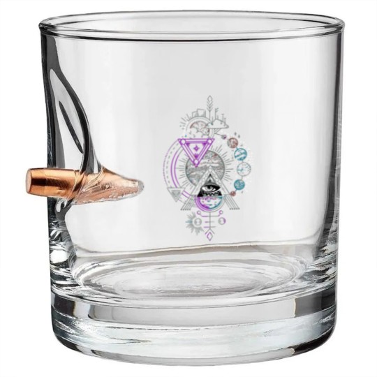 Discover Alignment Of The Planets Occult Bullet Whiskey Glasses