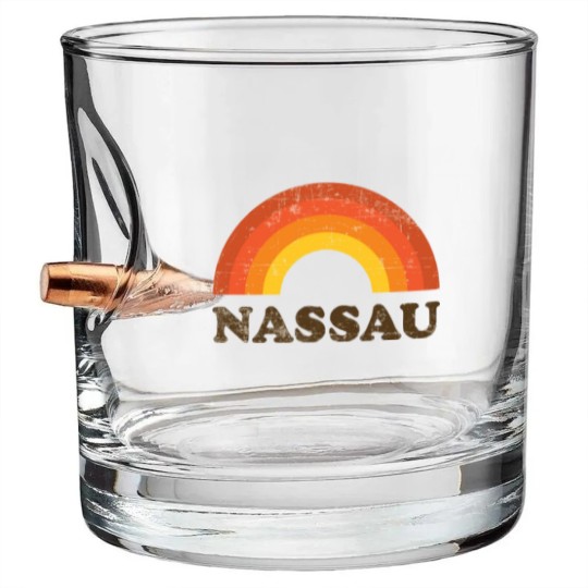 Discover Retro Vintage Nassau Bahamas Vacation Souvenir - Nassau - Bullet Whiskey Glasses