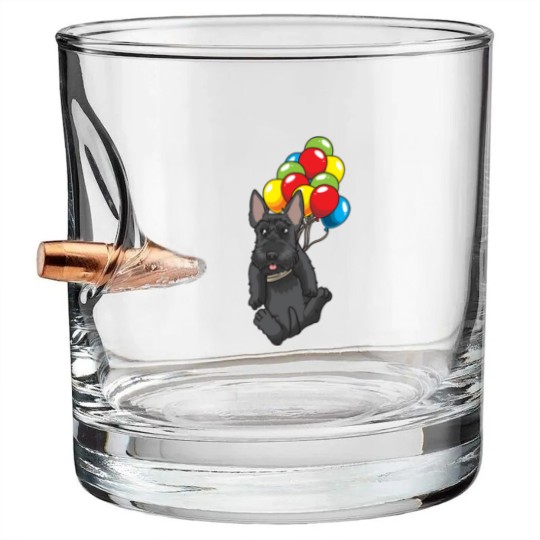 Discover Scottish Terrier funny Scottie Saying Bullet Whiskey Glasses