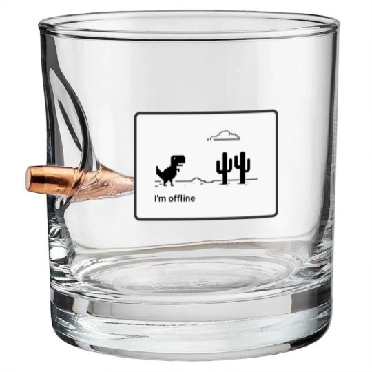 Discover Im Offline Bullet Whiskey Glasses