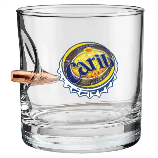 Discover Carib Beer Bullet Whiskey Glasses