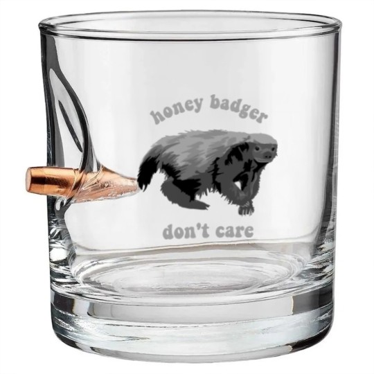 Discover Honey Badge Don't Care - Honey Badge - Bullet Whiskey Glasses