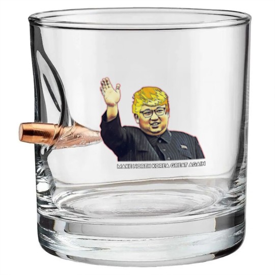 Discover Kim Jong Un Donald Trump Bullet Whiskey Glasses