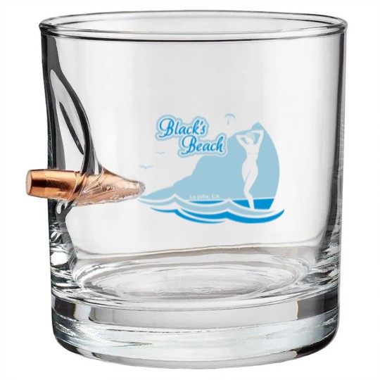 Discover Blacks Beach, La Jolla CA. Bullet Whiskey Glasses