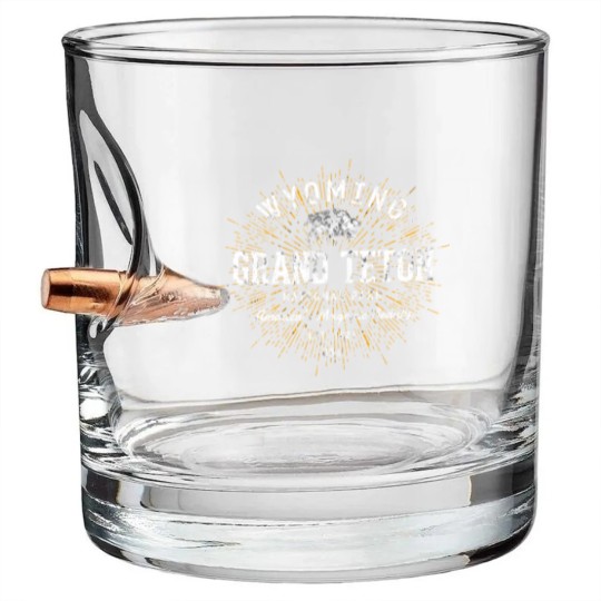 Discover Retro Vintage Grand Teton National Park Bullet Whiskey Glasses
