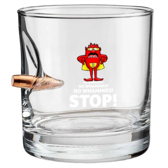 Discover Press Your Luck No Whammies Stop Bullet Whiskey Glasses