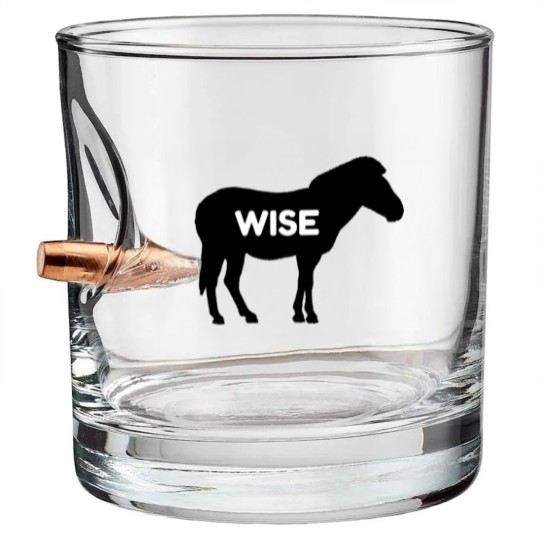 Discover Wise Ass Funny Donkey Funny Bullet Whiskey Glasses