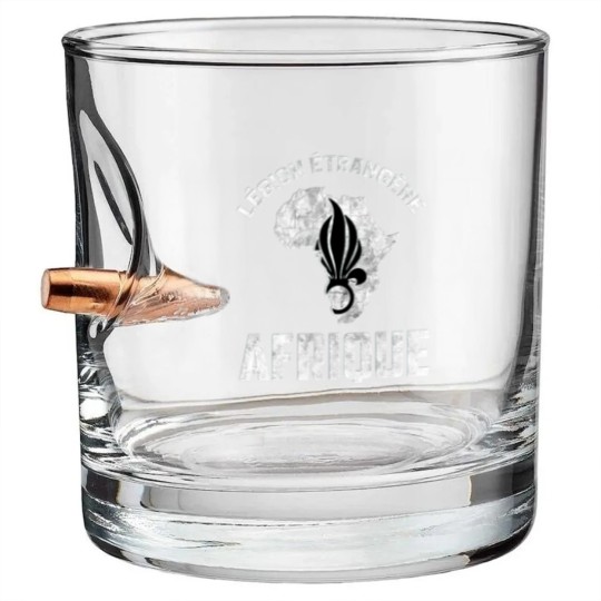 Discover Legion Etrangere France 2Rep 3Rep Bullet Whiskey Glasses