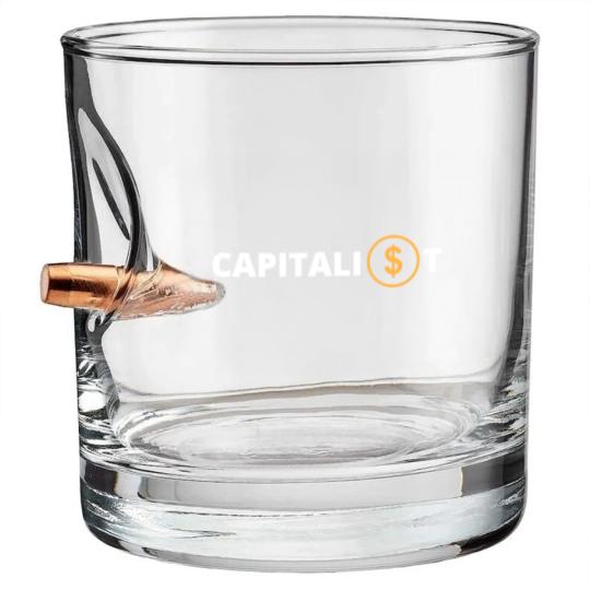 Discover Capitalism And Capitalist Bullet Whiskey Glasses
