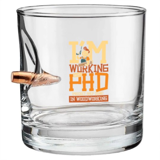 Discover PHD project half done woodworking Bullet Whiskey Glasses