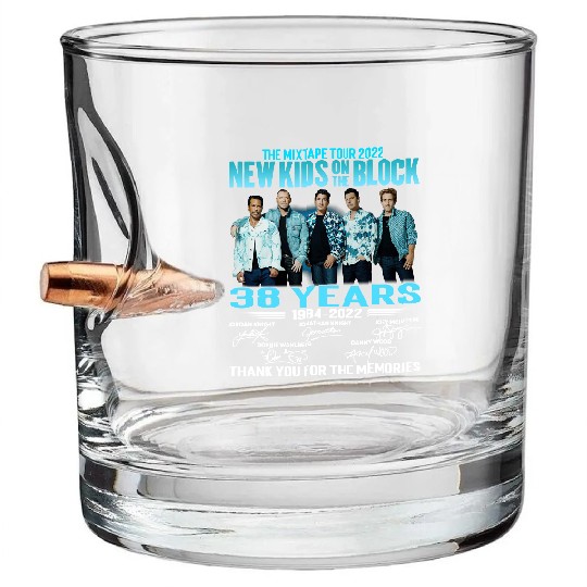 Discover NKOT Block Signture The Memories The MixTape Tour 2022 Bullet Whiskey Glasses