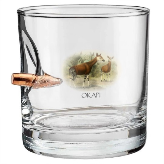 Discover Okapi Mom And Baby Zebra Giraffe Wild Forest Lover Bullet Whiskey Glasses