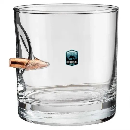 Discover Red Feather Lakes Colorado - Bullet Whiskey Glasses