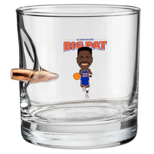 Discover Big Pat - Patrick Ewing - Bullet Whiskey Glasses
