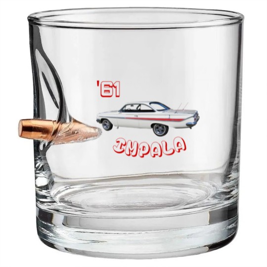 Discover Impala 1961 Bubble Top Hard Top Bullet Whiskey Glasses