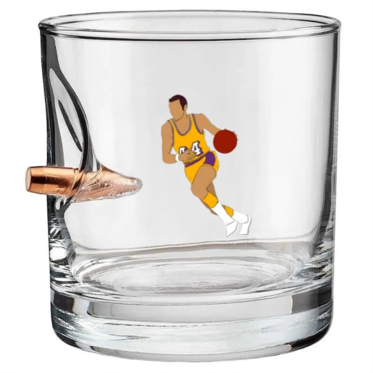 Discover The Logo - Jerry West - Bullet Whiskey Glasses