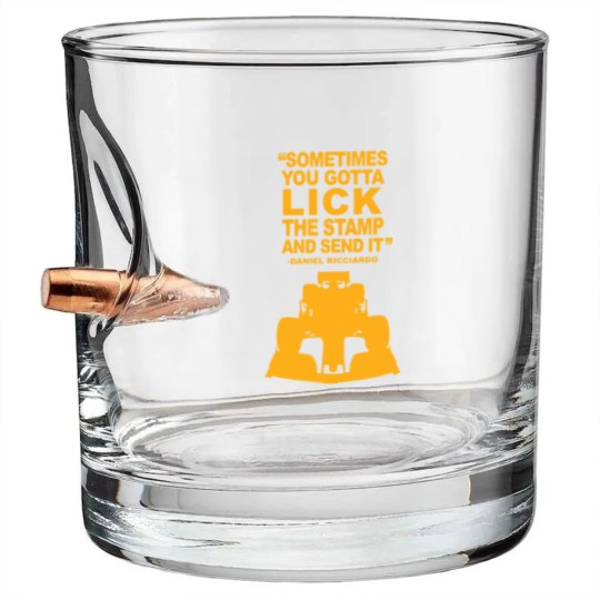 Discover Daniel Ricciardo legendary quote Bullet Whiskey Glasses