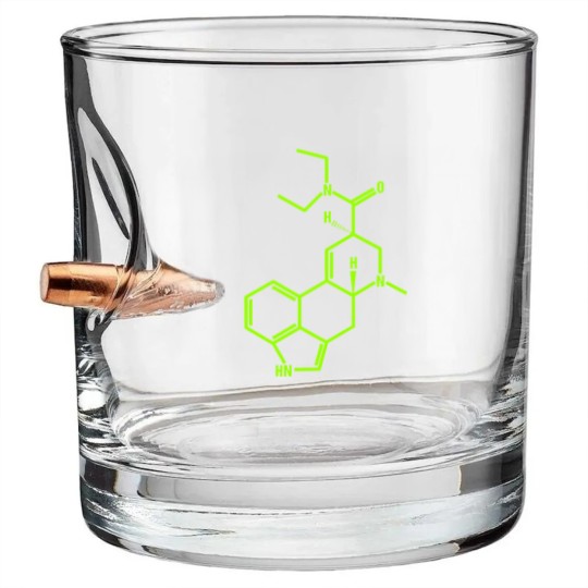 Discover LSD Molecule - Lsd - Bullet Whiskey Glasses