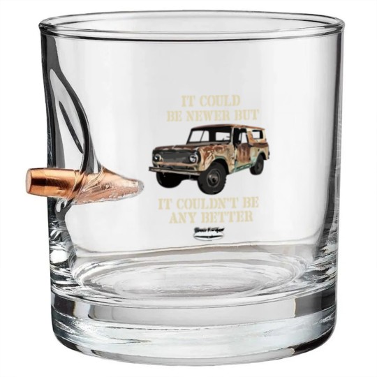 Discover Scout Classic Truck Pickup International Harvester Bullet Whiskey Glasses